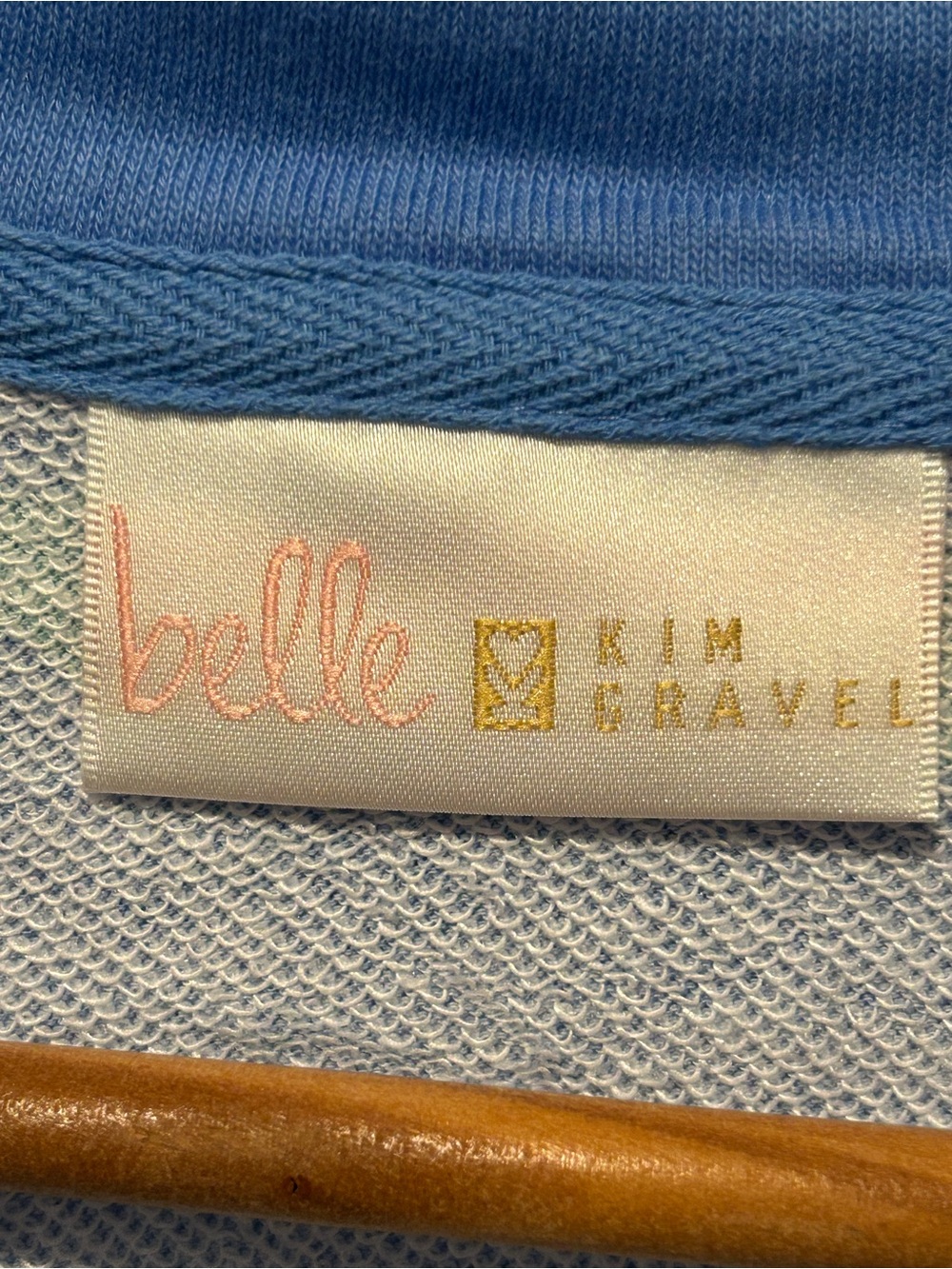 Belle by Kim Gravel "Makin Waves" Scallop Stripe Half Zip Top Plus Sz 1X NWOT - Picture 5 of 11